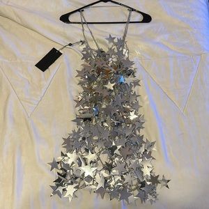 Metal Star Mini Dress